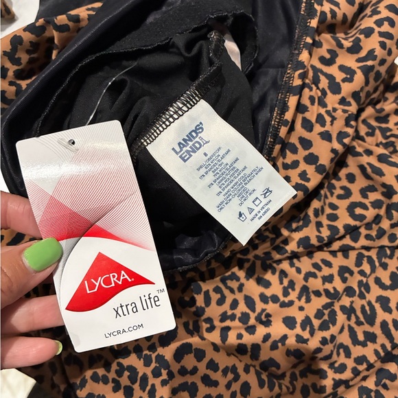 NWT Lands End Womens Square Neck Halter Tie Back Tankini Top - Picture 7 of 7